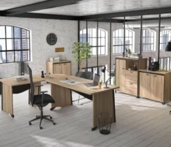 C.PRO PAR CAMIF Bureau complet Gregory retour 120 cm