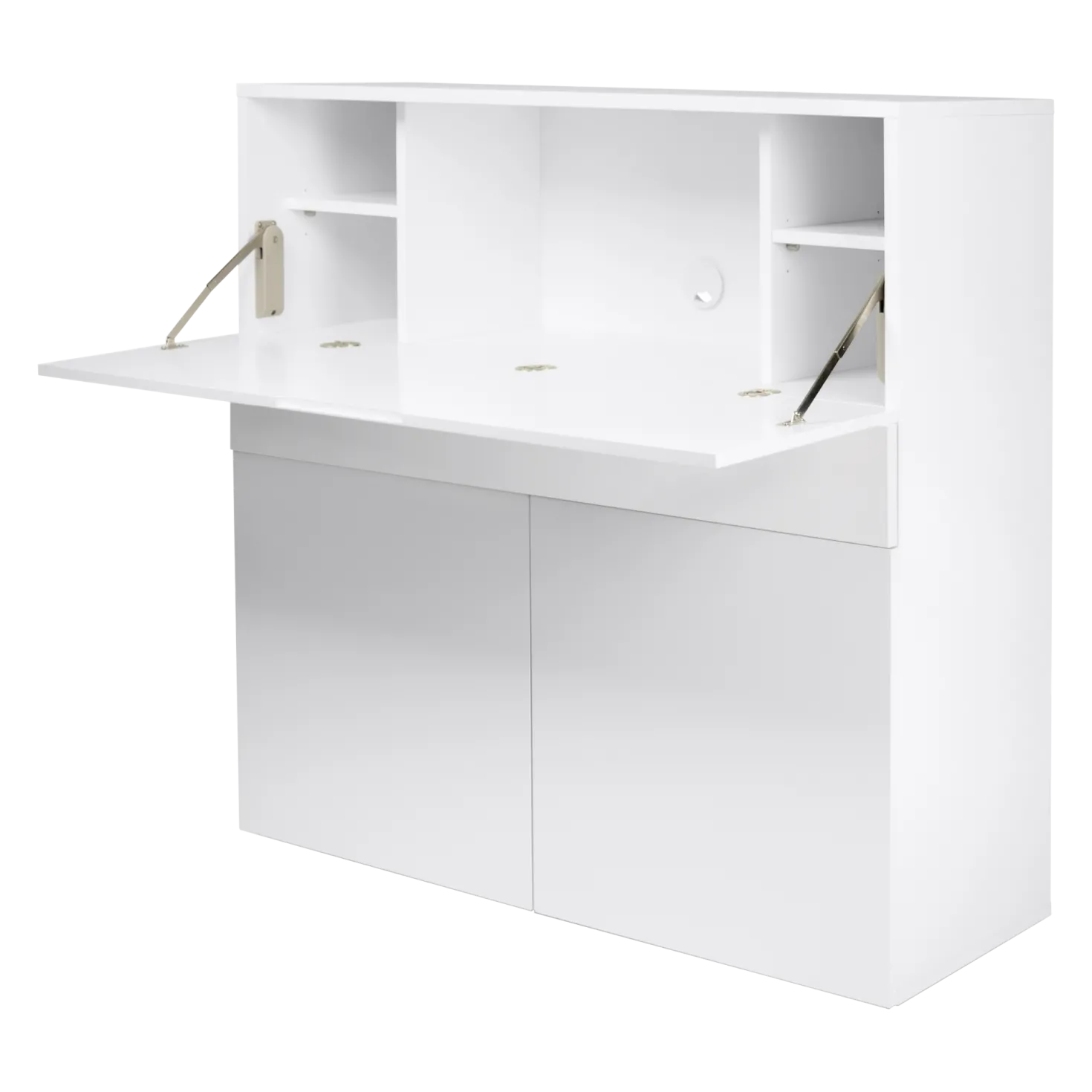 C.PRO PAR CAMIF Bureau secrétaire bois 1 tiroir 3 portes Tim
