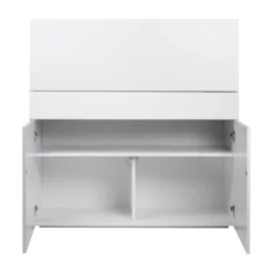 C.PRO PAR CAMIF Bureau secrétaire bois 1 tiroir 3 portes Tim