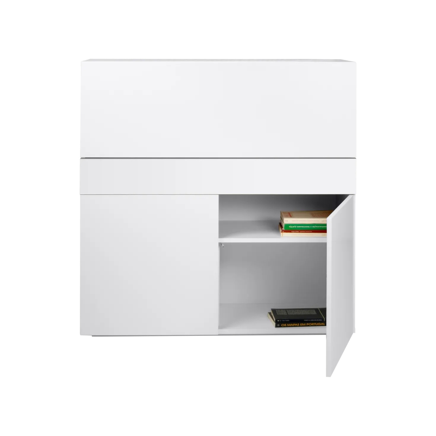 C.PRO PAR CAMIF Bureau secrétaire bois 1 tiroir 3 portes Tim