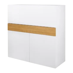 C.PRO PAR CAMIF Bureau secrétaire bois 1 tiroir 3 portes Tim