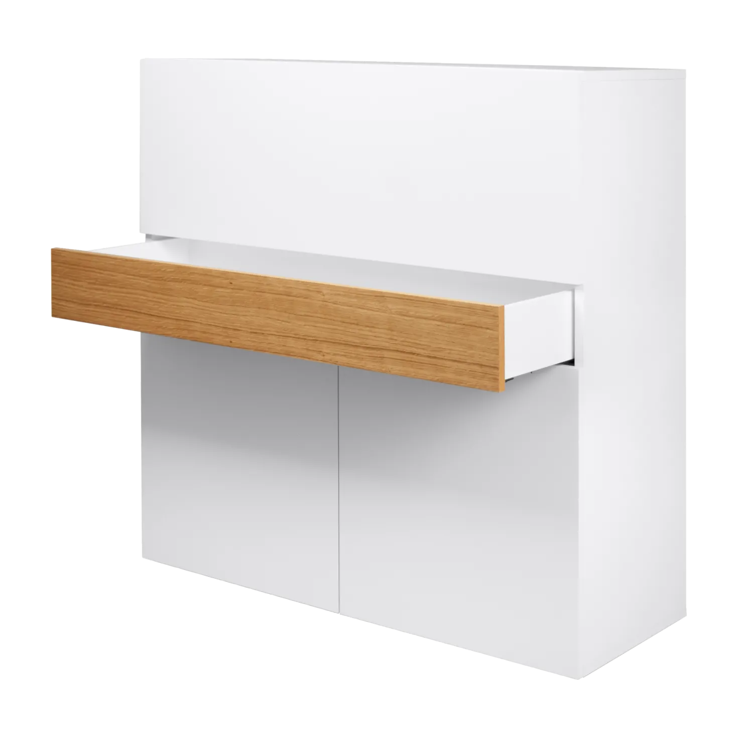 C.PRO PAR CAMIF Bureau secrétaire bois 1 tiroir 3 portes Tim
