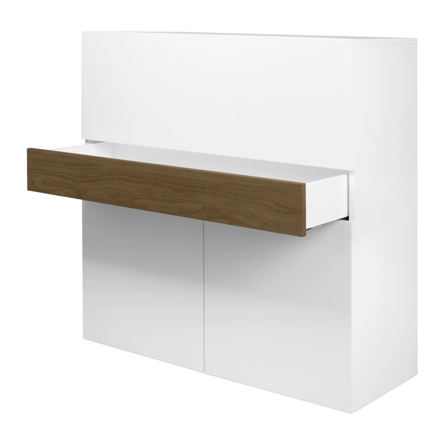 C.PRO PAR CAMIF Bureau secrétaire bois 1 tiroir 3 portes Tim
