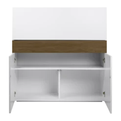 C.PRO PAR CAMIF Bureau secrétaire bois 1 tiroir 3 portes Tim