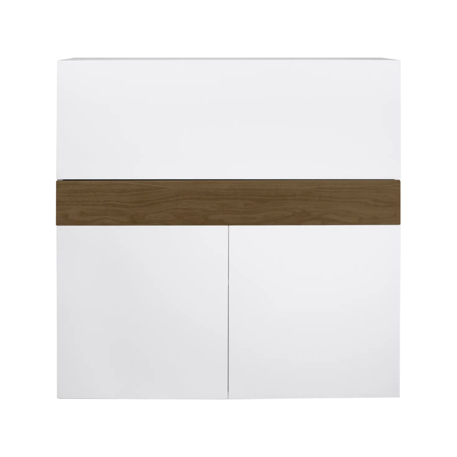 C.PRO PAR CAMIF Bureau secrétaire bois 1 tiroir 3 portes Tim