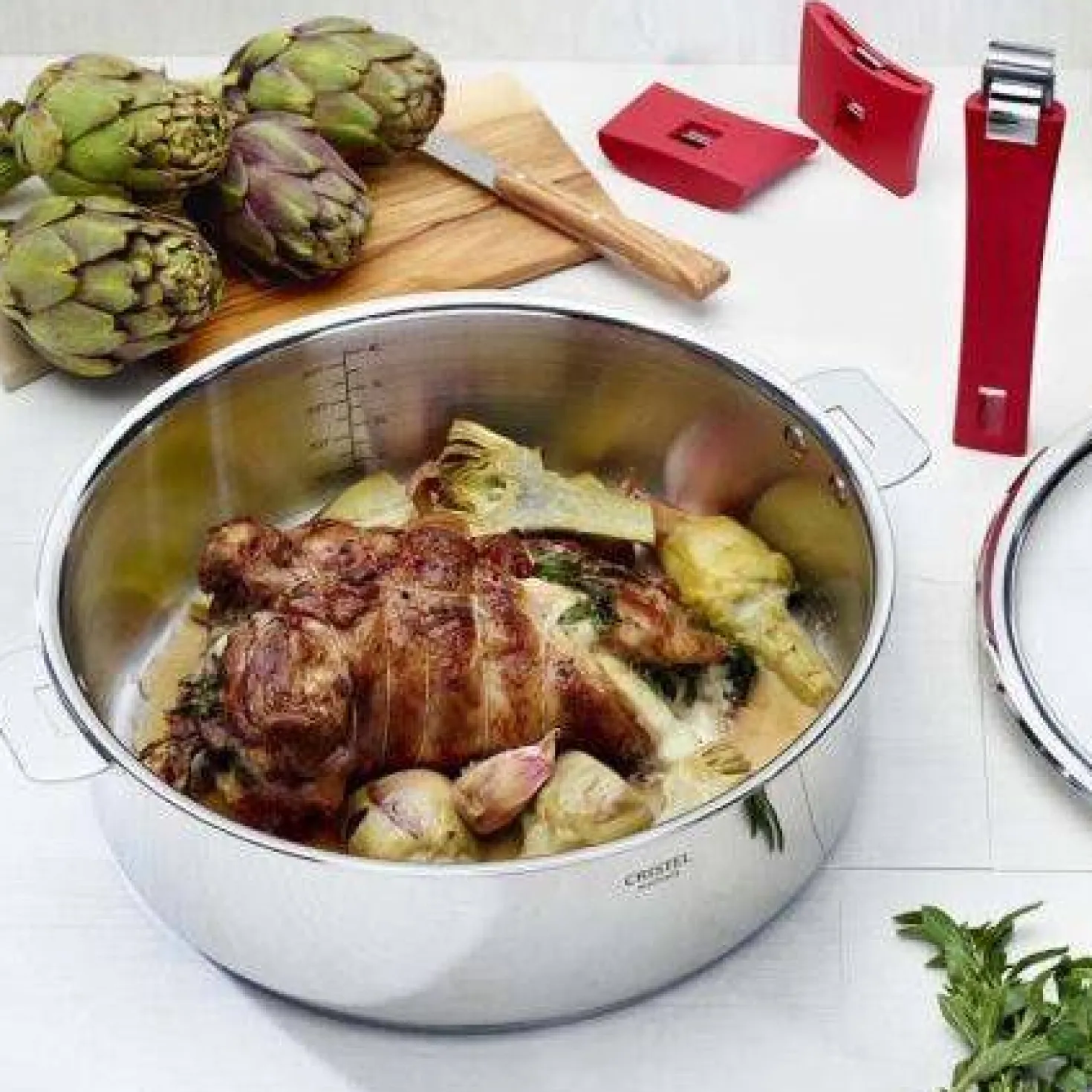 CRISTEL Casserole inox Mutine amovible - 14 cm