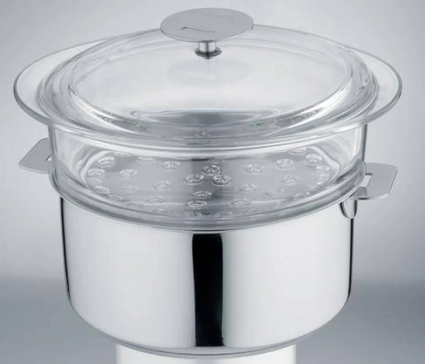 CRISTEL Cuit-vapeur en verre + couvercle - 20 cm