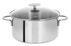 CRISTEL Faitout inox Mutine fixe avec couvercle