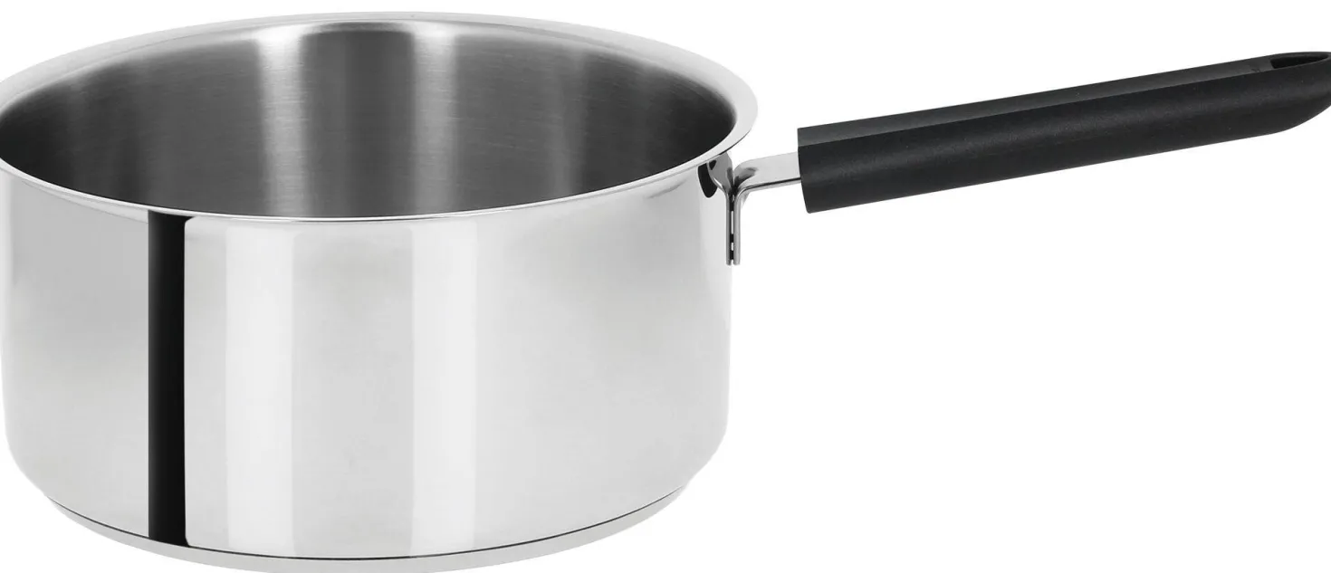 CRISTEL Série de 3 casseroles Mutine 2 fixe avec poignée Bakelite noire
