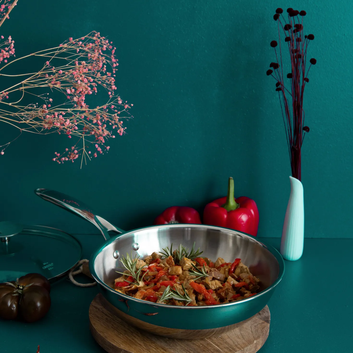 CRISTEL Wok inox Castel Pro sans couvercle