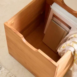 Cube de rangement bois massif Cyriel