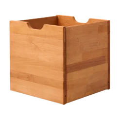 Cube de rangement bois massif Cyriel