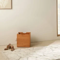 Cube de rangement bois massif Cyriel