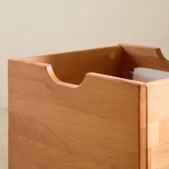 Cube de rangement bois massif Cyriel