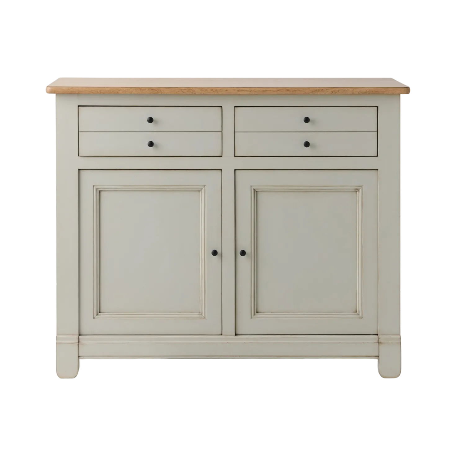 Desserte bois massif 2 portes 2 tiroirs 115 cm Embellie