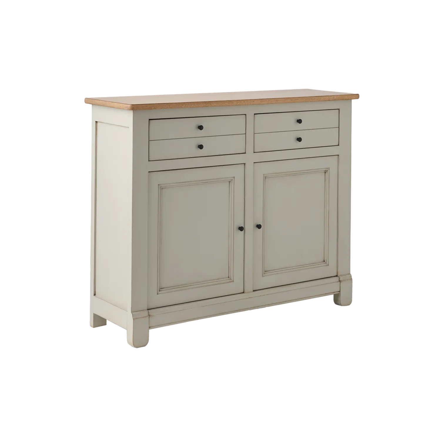 Desserte bois massif 2 portes 2 tiroirs 115 cm Embellie
