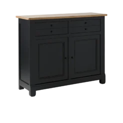 Desserte bois massif 2 portes 2 tiroirs 115 cm Embellie