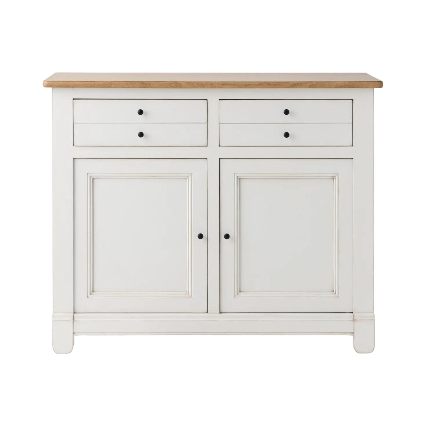 Desserte bois massif 2 portes 2 tiroirs 115 cm Embellie