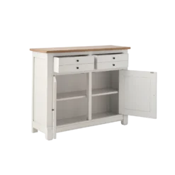 Desserte bois massif 2 portes 2 tiroirs 115 cm Embellie