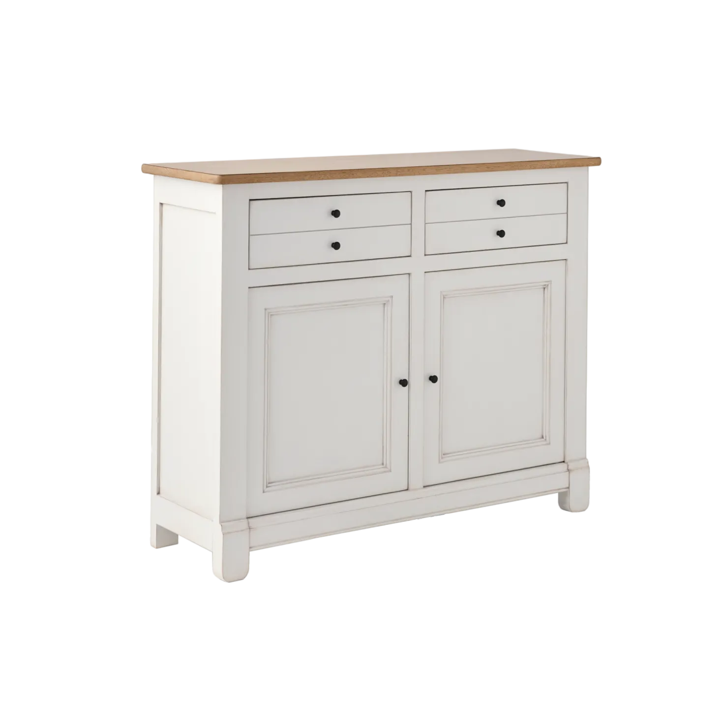 Desserte bois massif 2 portes 2 tiroirs 115 cm Embellie