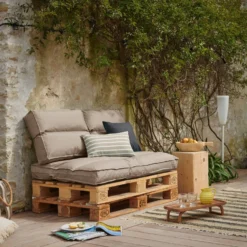 Dossier coussin palette recyclé Heva