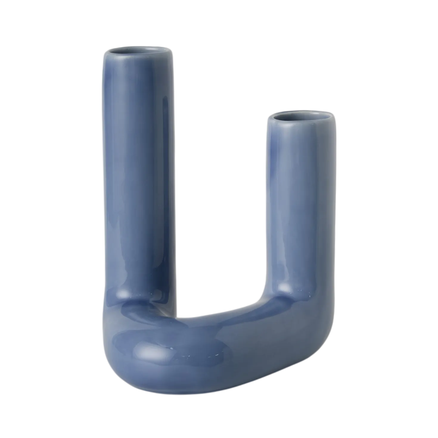 Double soliflore céramique bleu 26 cm Shilo