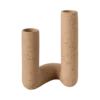 Double soliflore céramique déco texturé 26 cm Shilo