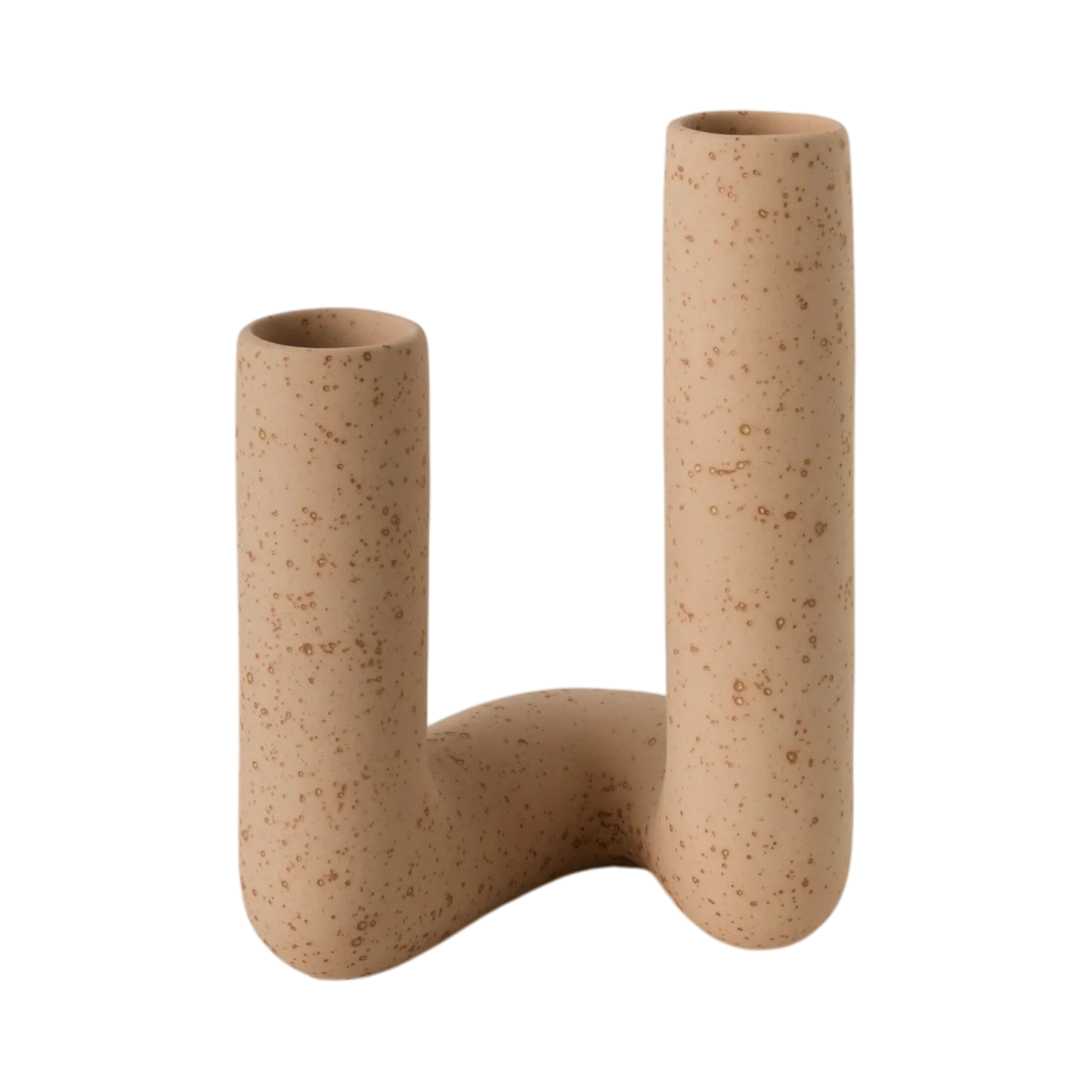 Double soliflore céramique déco texturé 26 cm Shilo