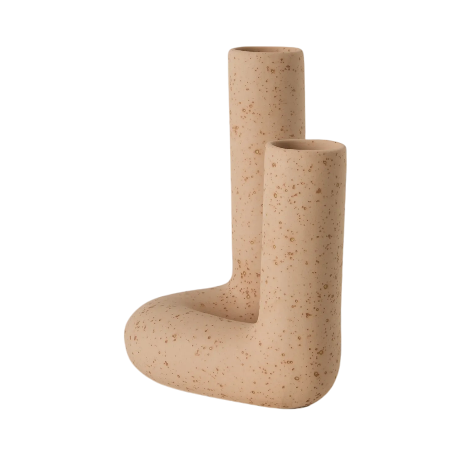 Double soliflore céramique déco texturé 26 cm Shilo