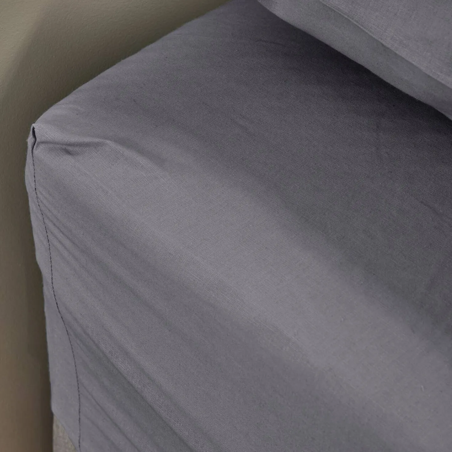 Drap housse coton lin Valentine