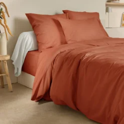 Drap housse coton lin Valentine
