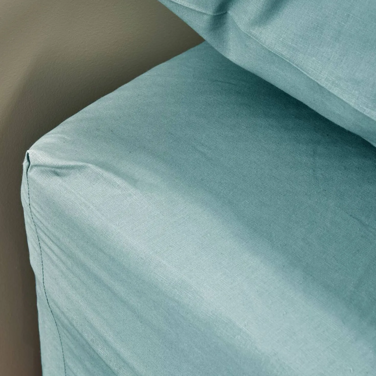 Drap housse coton lin Valentine
