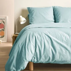 Drap housse coton lin Valentine