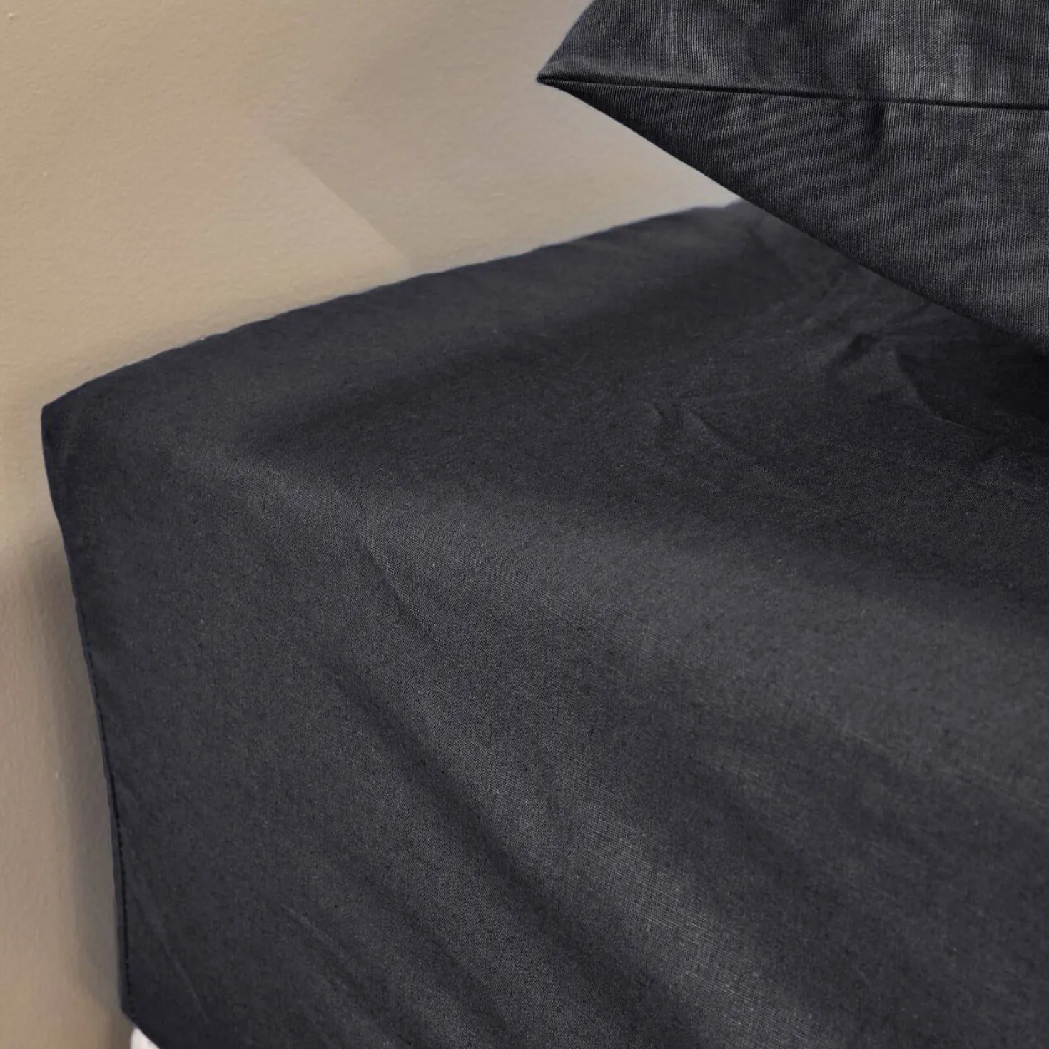 Drap housse coton lin Valentine