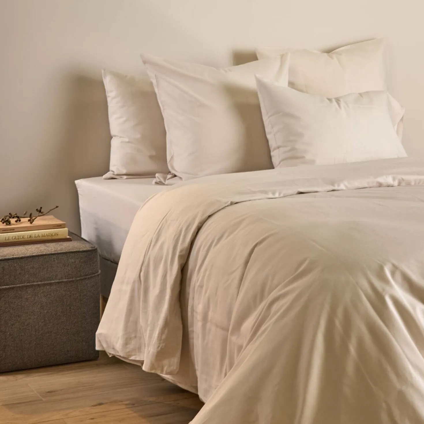 Drap housse coton lin Valentine