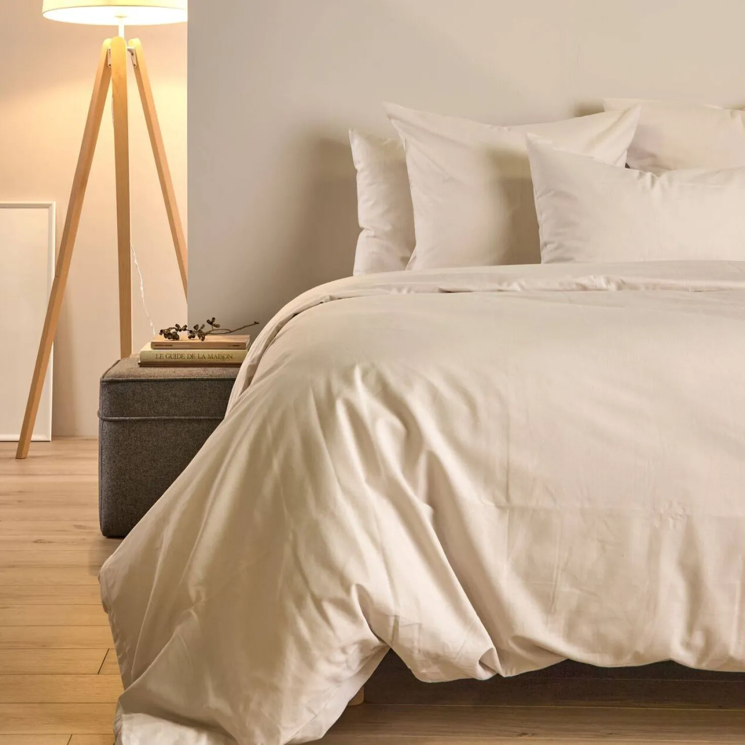 Drap housse coton lin Valentine