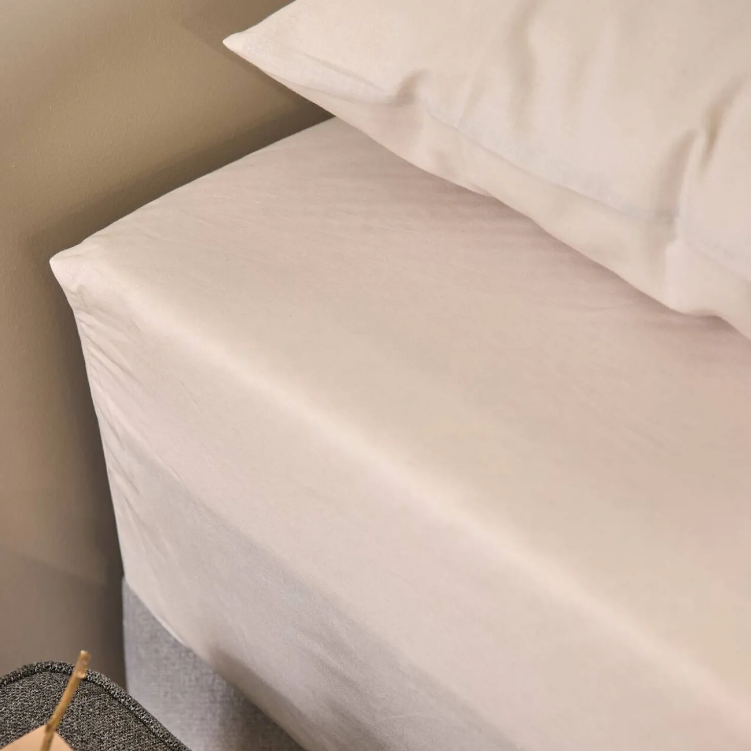 Drap housse coton lin Valentine