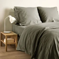 Drap housse coton lin Valentine