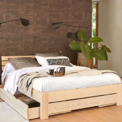 Drap housse grand bonnet 40cm percale bio Elise