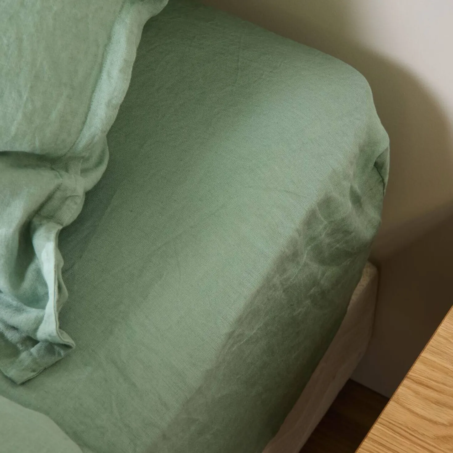 Drap housse lin Jade