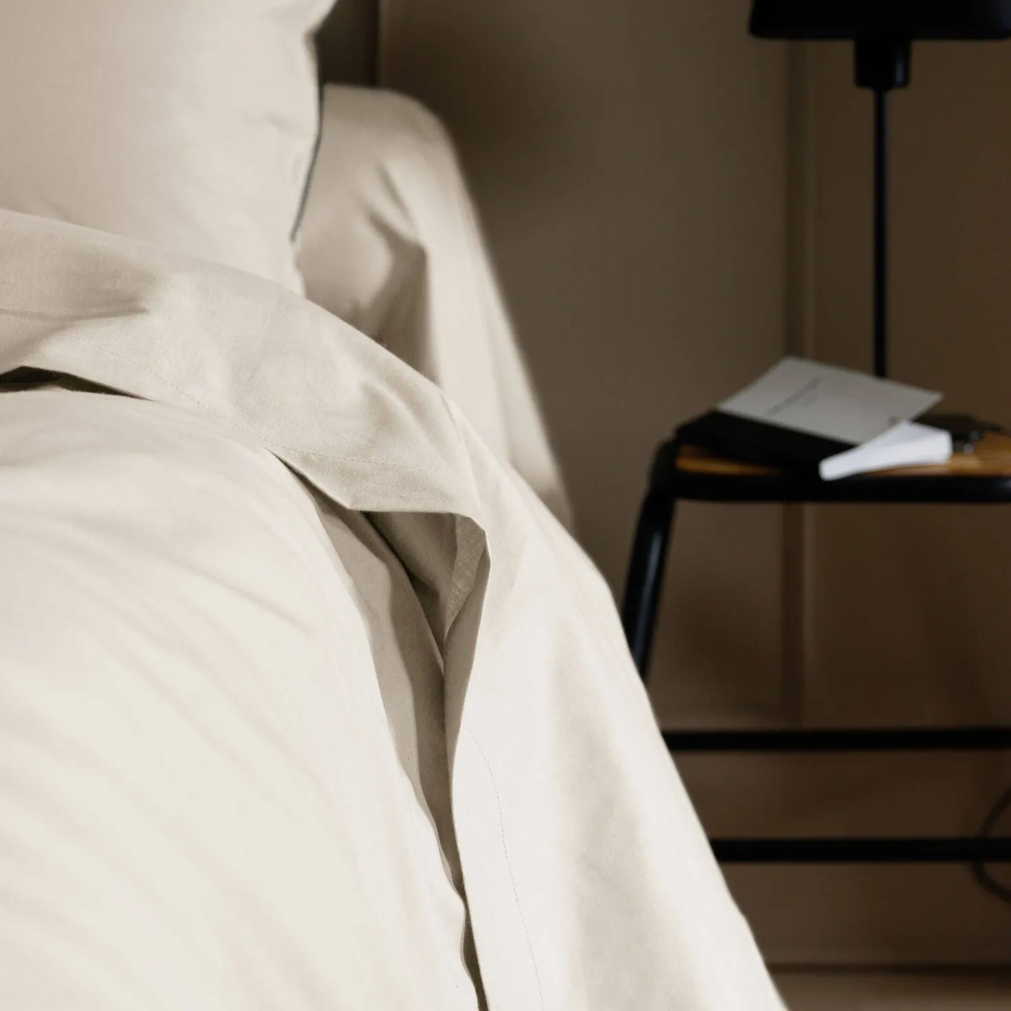 Drap plat coton bio Thaïs
