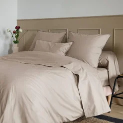 Drap plat coton bio Thaïs