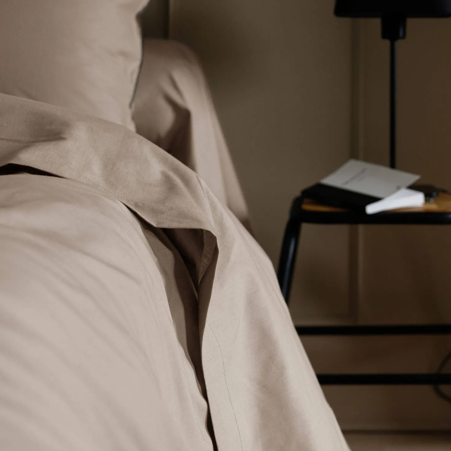 Drap plat coton bio Thaïs