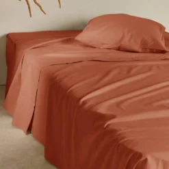 Drap plat coton lin Valentine