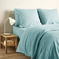 Drap plat coton lin Valentine