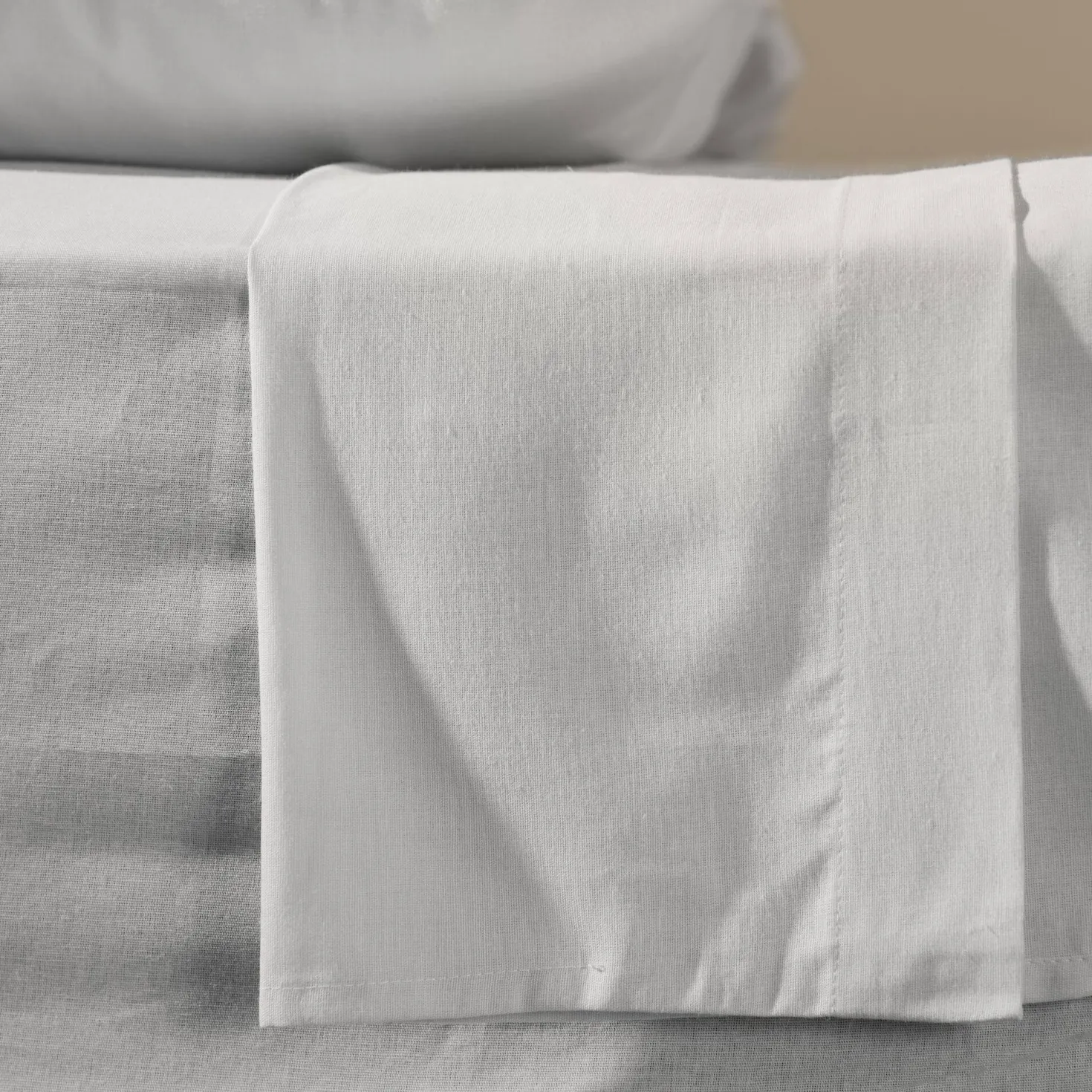 Drap plat coton lin Valentine
