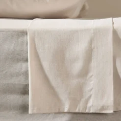 Drap plat coton lin Valentine