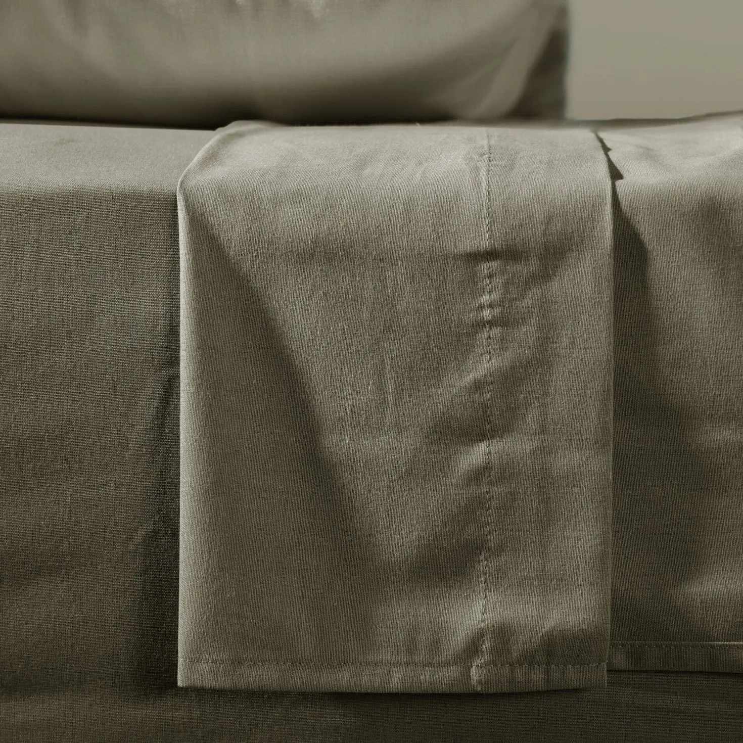 Drap plat coton lin Valentine