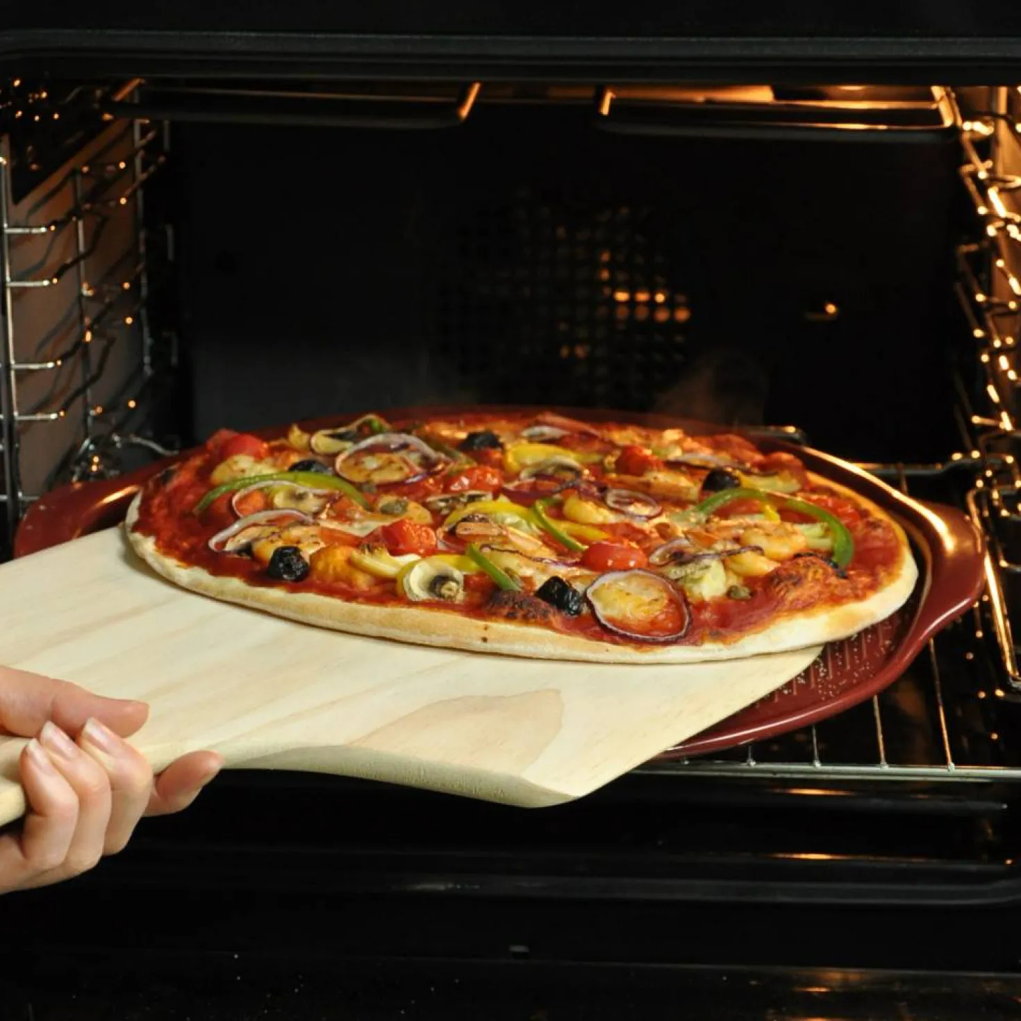 EMILE HENRY Pizza stone Fusain