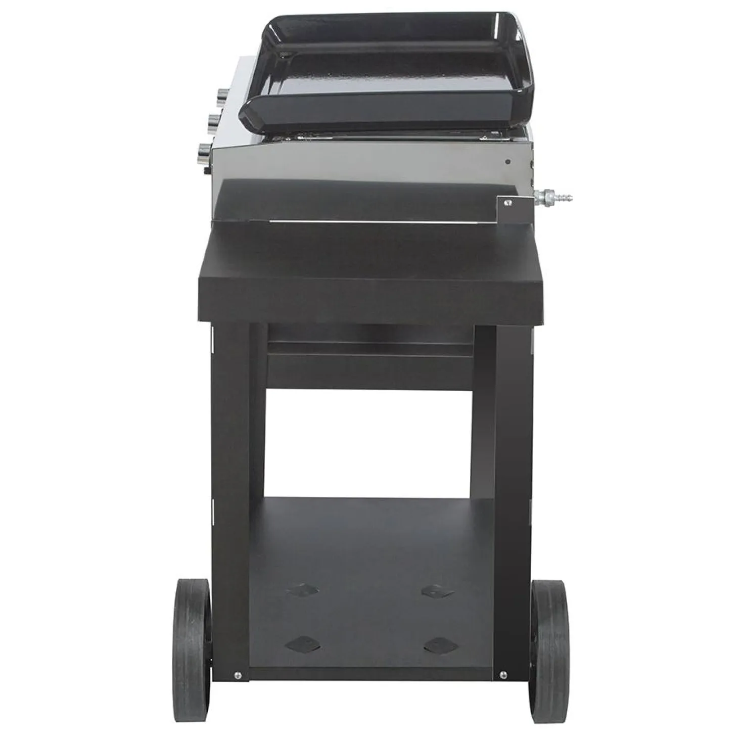 ENO Ensemble Plancha et Chariot Initial Gaz 65 en Acier Noir et Inox